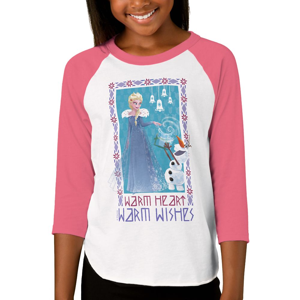 Olafs Frozen Adventure Raglan T-Shirt for Girls  Customizable Official shopDisney