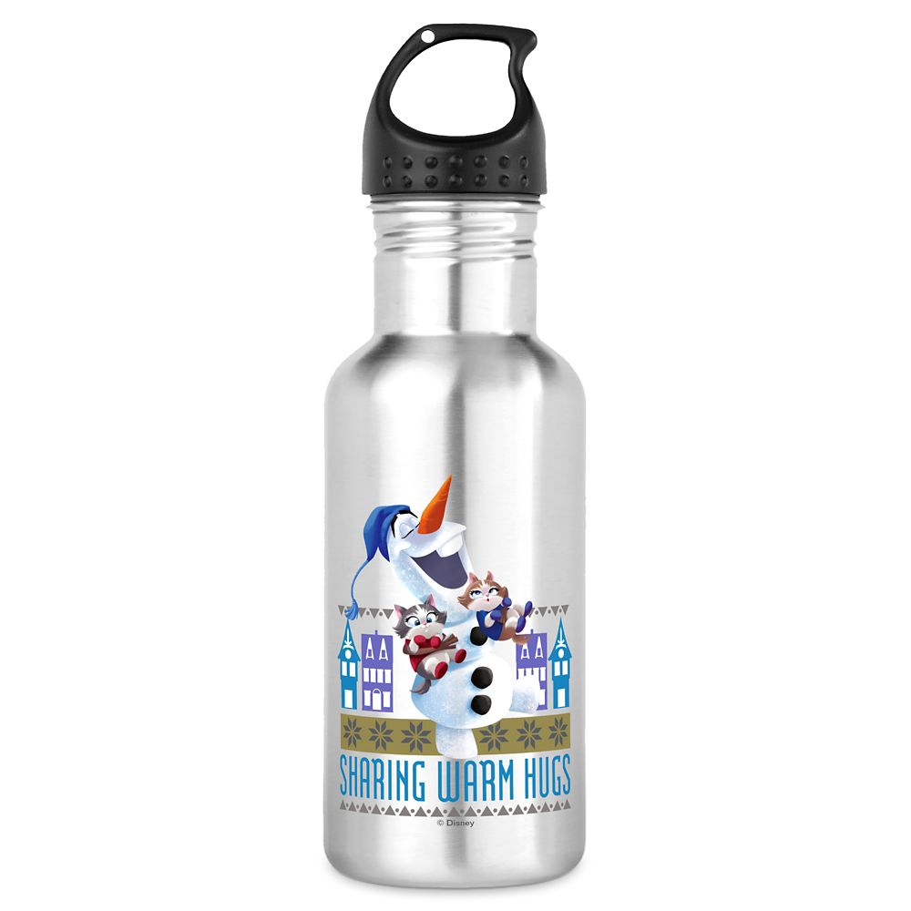 Olaf's Frozen Adventure Sharing Warm Hugs Water Bottle Customizable Official shopDisney