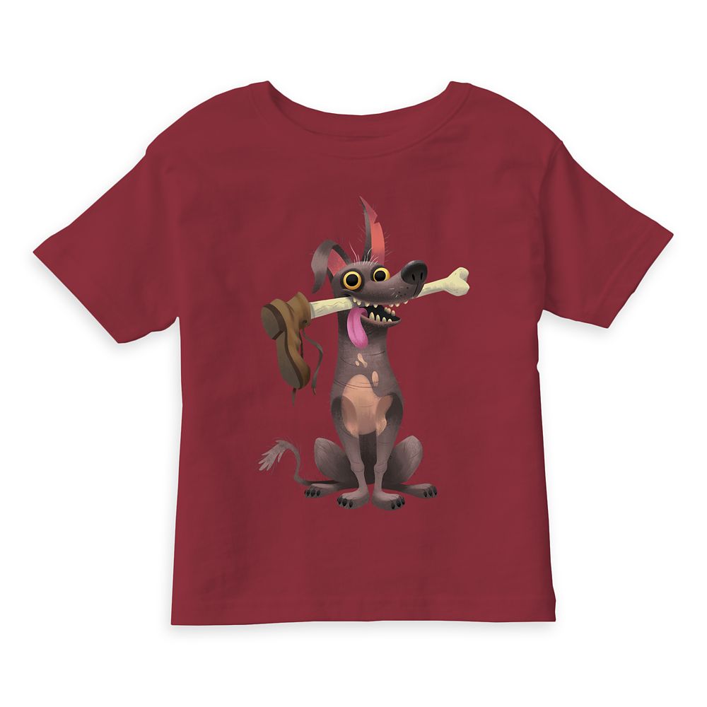 Dante Holding Bone with Shoe T-Shirt – Coco – Customizable