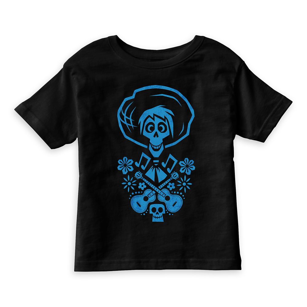 Hector Blue Guitar Graphic T-Shirt for Kids – Coco – Customizable