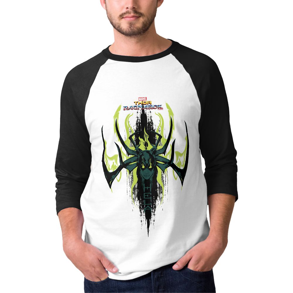 Thor: Ragnarok Hela Green Flames Raglan Tee  Men  Customizable Official shopDisney