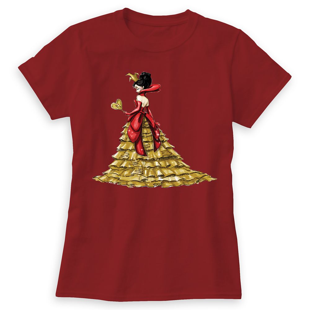 Queen of Hearts T-Shirt  Art of Disney Villains Designer Collection  Women