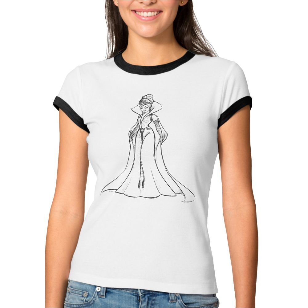 Evil Queen Ringer T-Shirt  Art of Disney Villains Designer Collection  Women