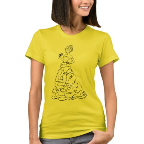 Disney Belle T-Shirt for Women – Art of Princess Designer Collection