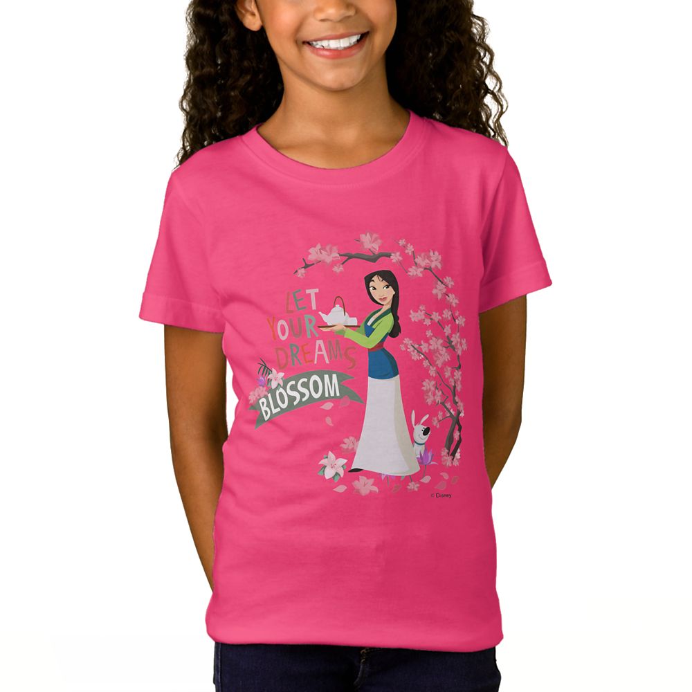 Mulan ''Let Your Dreams Blossom'' T-Shirt for Girls – Customizable