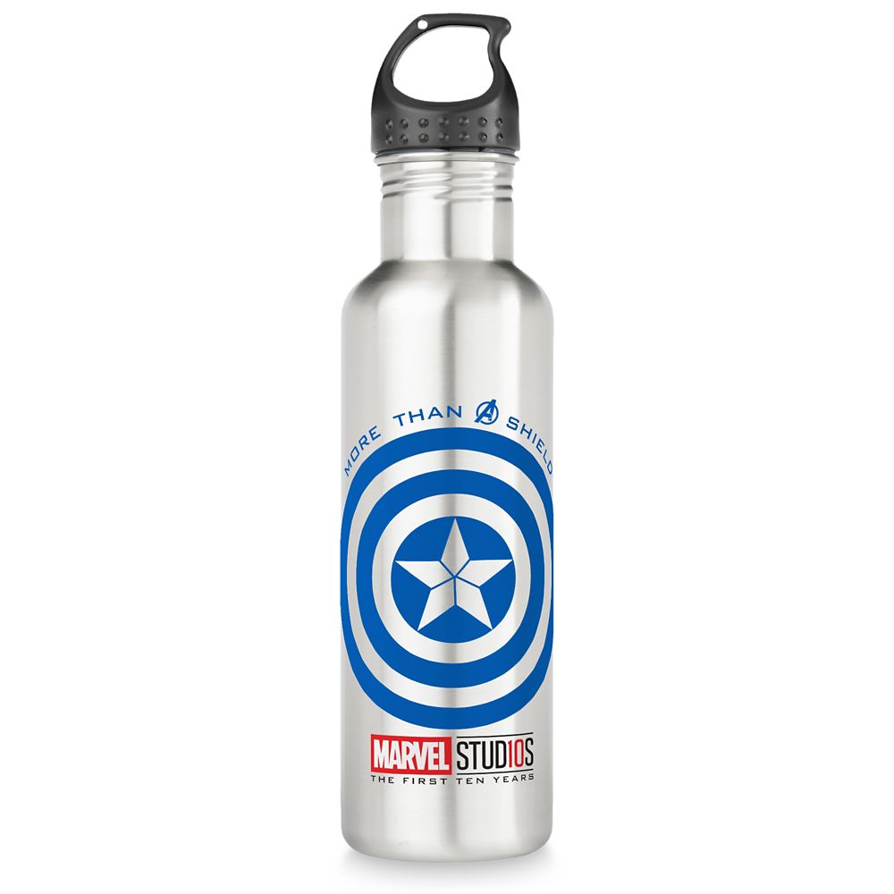 Captain America ''More than a Shield'' Water Bottle Customizable Official shopDisney