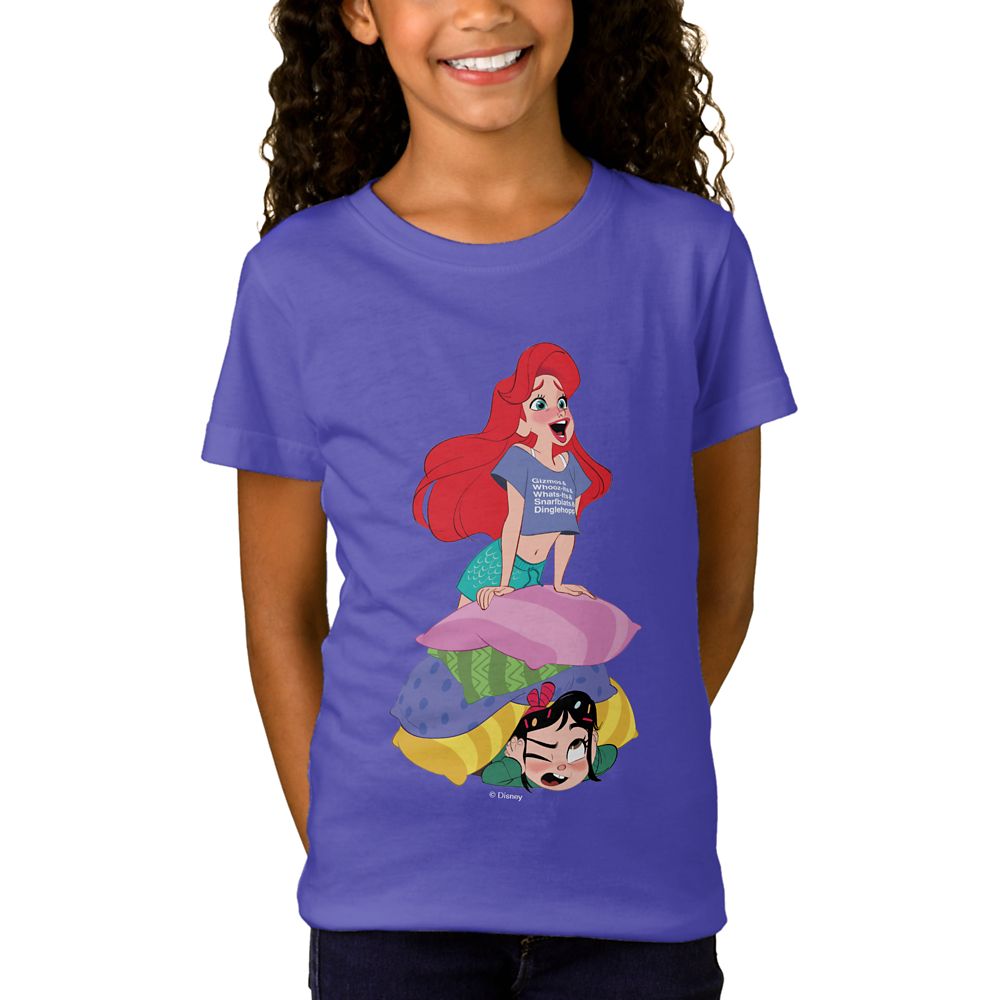 Ralph Breaks the Internet Vanellope and Ariel T-Shirt for Girls Customizable Official shopDisney