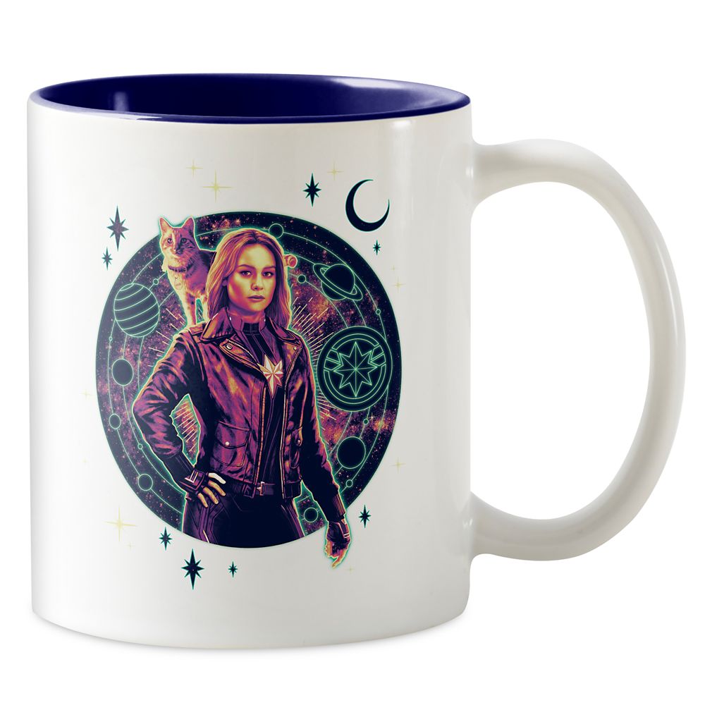 Marvel's Captain Marvel Galactic Goose & Carol Graphic Two-Tone Coffee Mug Customizable Official shopDisney