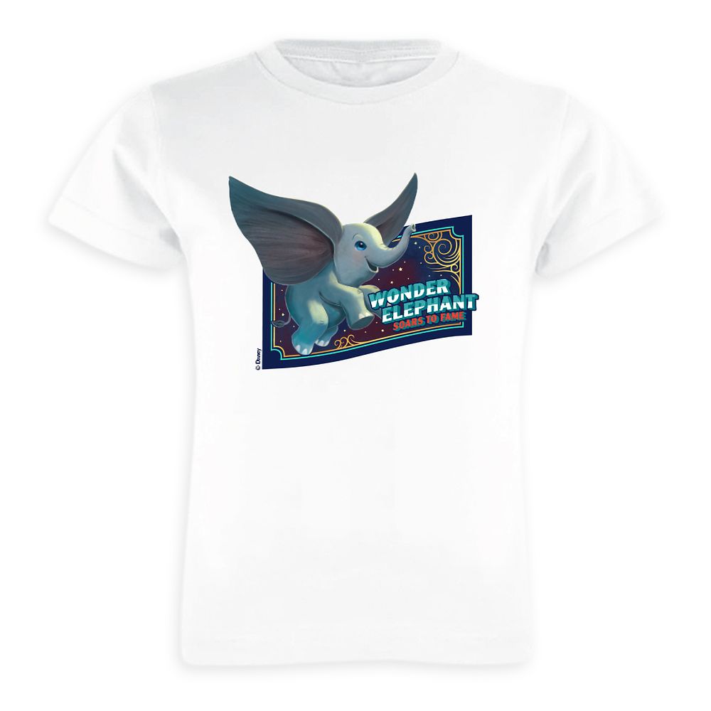 Dumbo Wonder Elephant Soars to Fame Circus Art T-Shirt for Girls   Live Action Film  Customized Official shopDisney