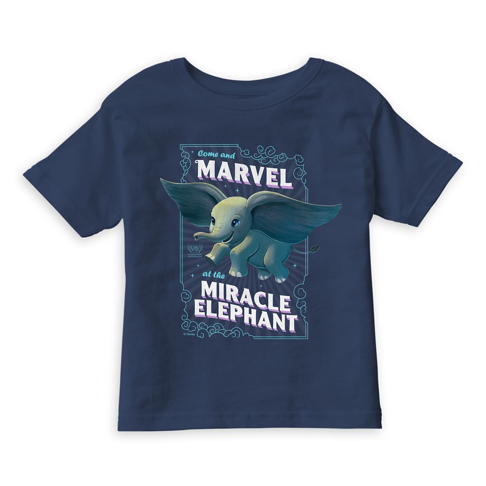 Dumbo Come and Marvel at the Miracle Elephant Circus Art T-Shirt for Boys  Live Action Film  Customized Official shopDisney