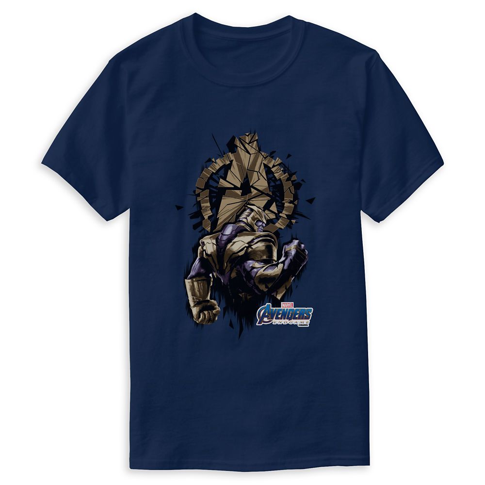 Marvels Avengers: Endgame  Thanos Shattered Avengers Logo T-Shirt for Men  Customized Official shopDisney