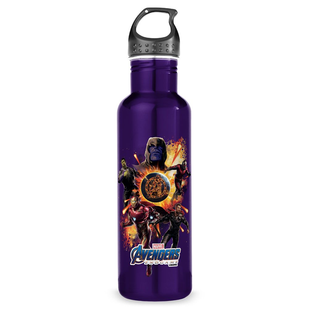 Marvel's Avengers: Endgame Thanos & Avengers Fire Graphic Stainless Steel Water Bottle Customized Official shopDisney