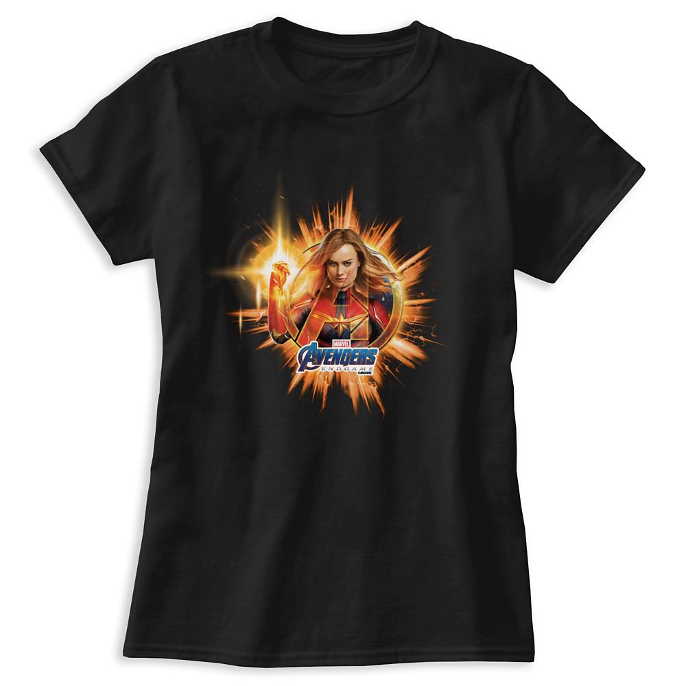 Marvels Avengers: Endgame  Captain Marvel Avengers Logo T-Shirt for Women  Customized Official shopDisney