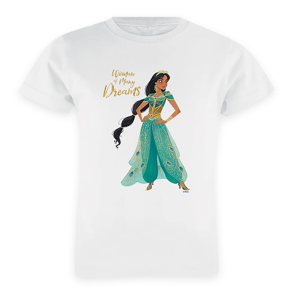Jasmine''Woman of Many Dreams'' T-Shirt for Girls – Aladdin – Live Action Film – Customized