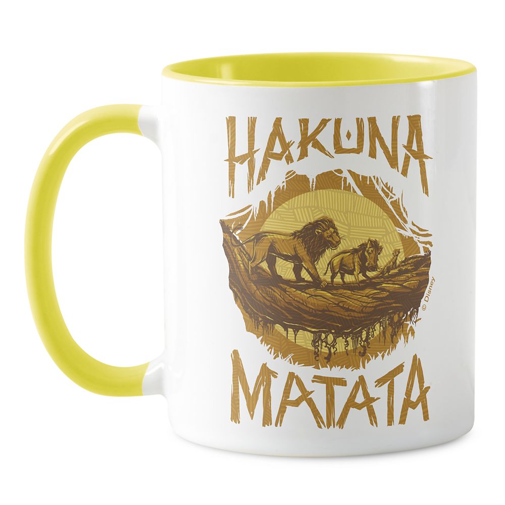 ''Hakuna Matata'' Woodcut Design Mug The Lion King 2019 Film Customized Official shopDisney