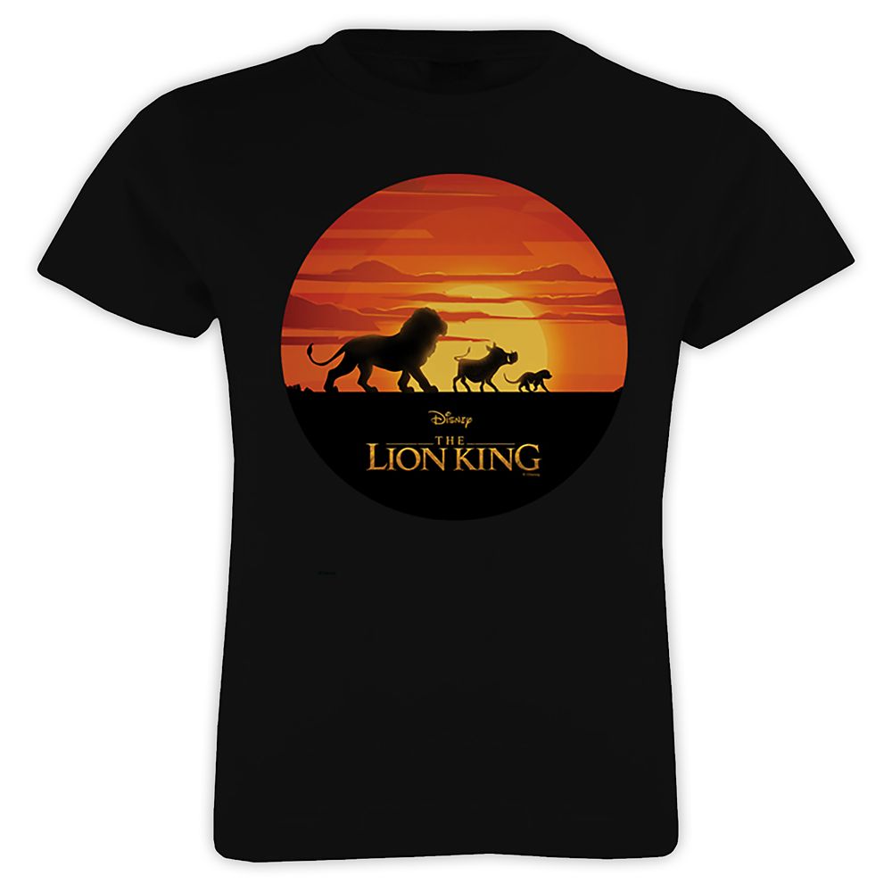 Simba, Pumbaa, and Timon Silhouette T-Shirt for Girls  The Lion King 2019 Film  Customized Official shopDisney