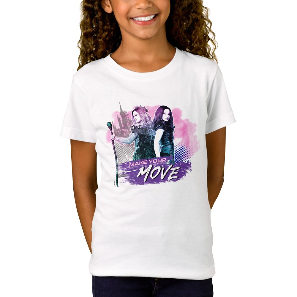 Mal and Audrey T-Shirt for Girls  Descendants 3  Customized Official shopDisney