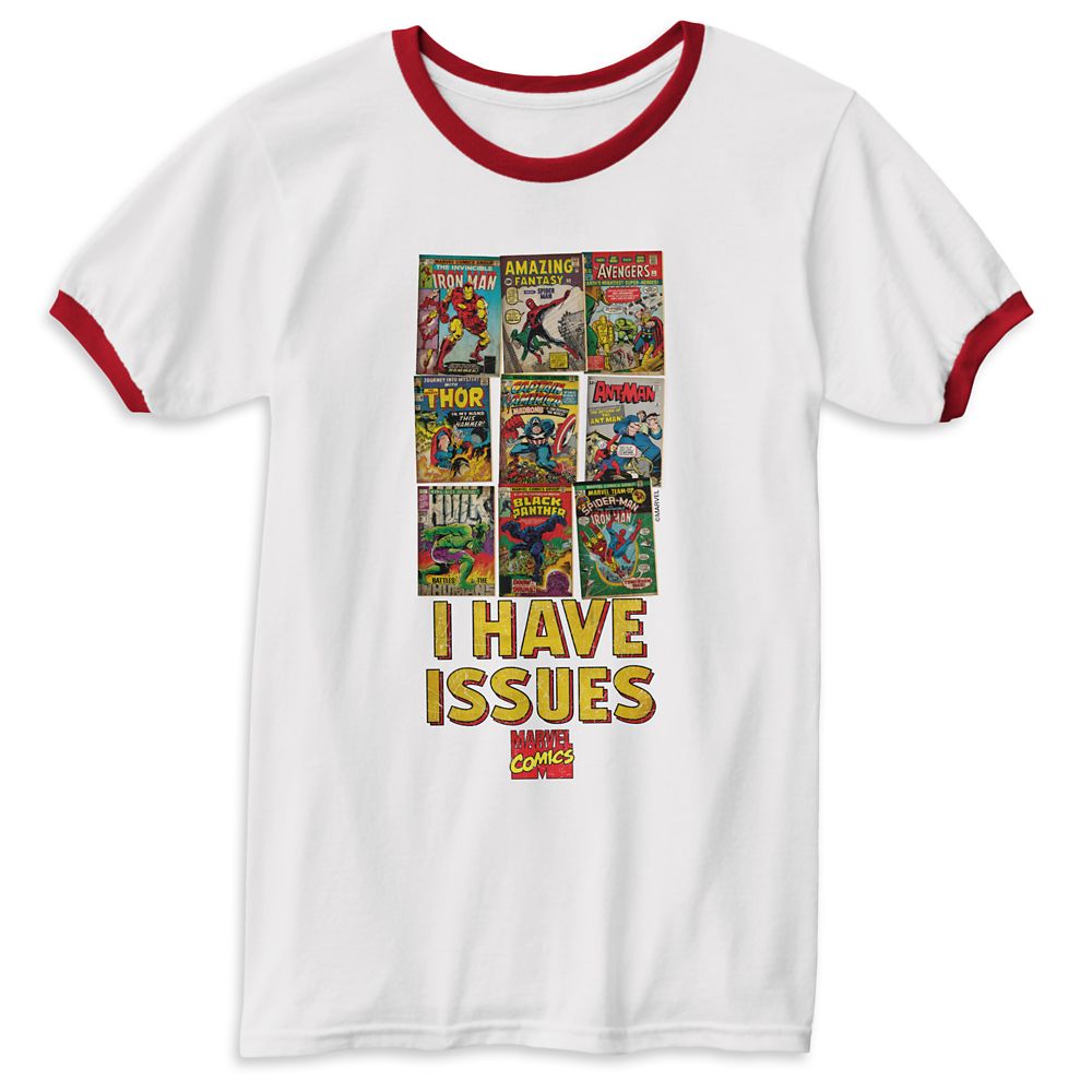 Marvel Comics ''I Have Issues'' Ringer T-Shirt for Men – Customizable