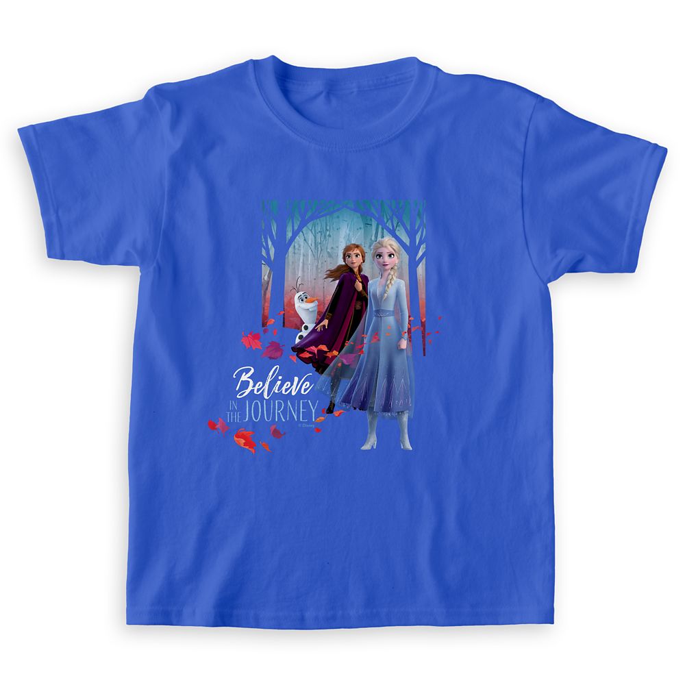 Elsa, Anna & Olaf Believe in the Journey T-Shirt for Girls  Frozen 2  Customizable Official shopDisney