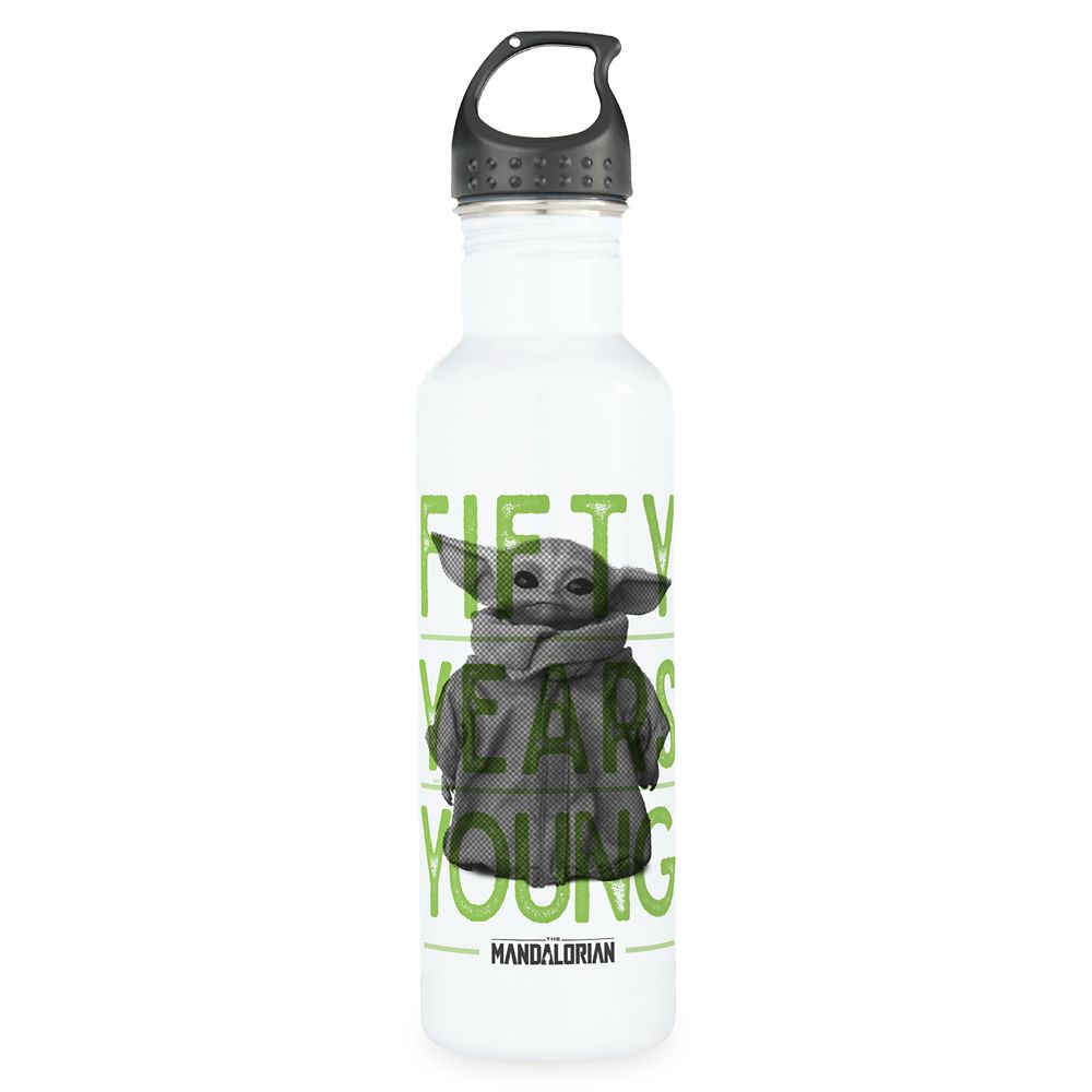 The Child Star Wars: The Mandalorian 50 Years Young Stainless Steel Water Bottle Customized Official shopDisney