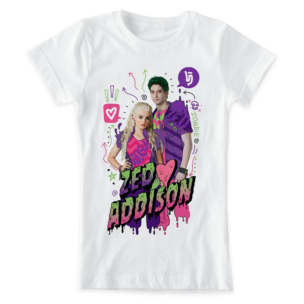 ZOMBIES 2: Zed and Addison T-Shirt for Girls  Customized Official shopDisney