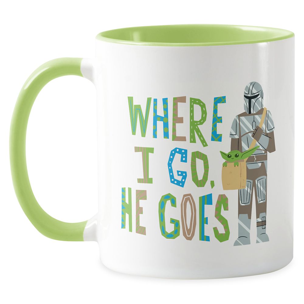 The Mandalorian Where I Go He Goes Illustration Mug  Star Wars: The Mandalorian  Customized Official shopDisney