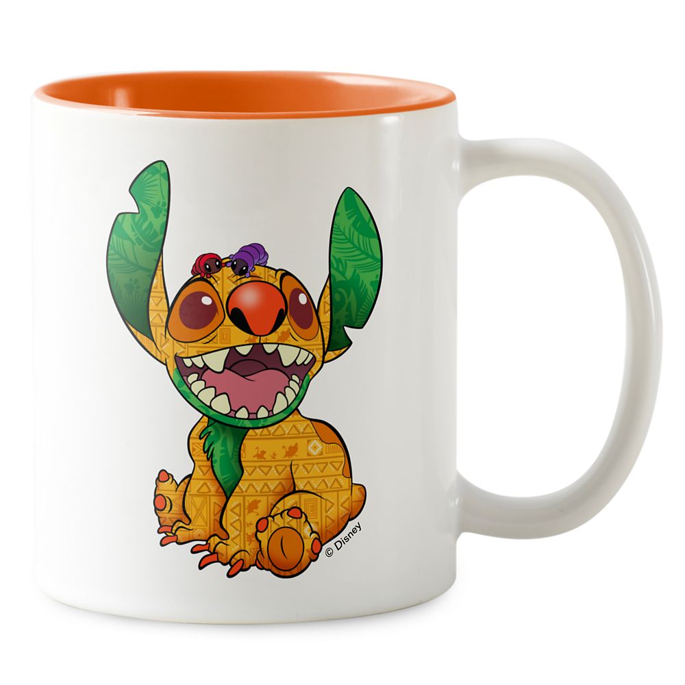 Stitch Crashes Disney Two-Tone Coffee Mug The Lion King Customized