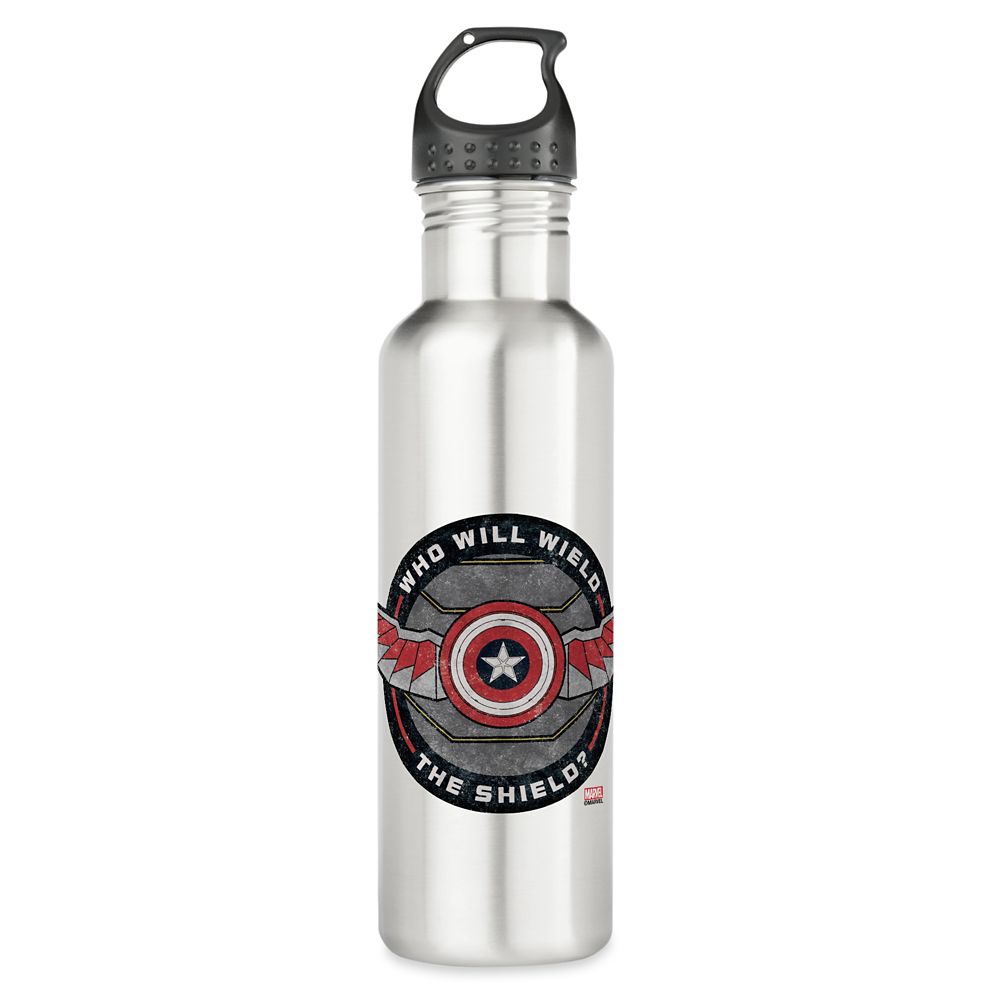 The Falcon and The Winter Soldier: ''Who Will Wield The Shield?'' Stainless Steel Water Bottle Customized Official shopDisney