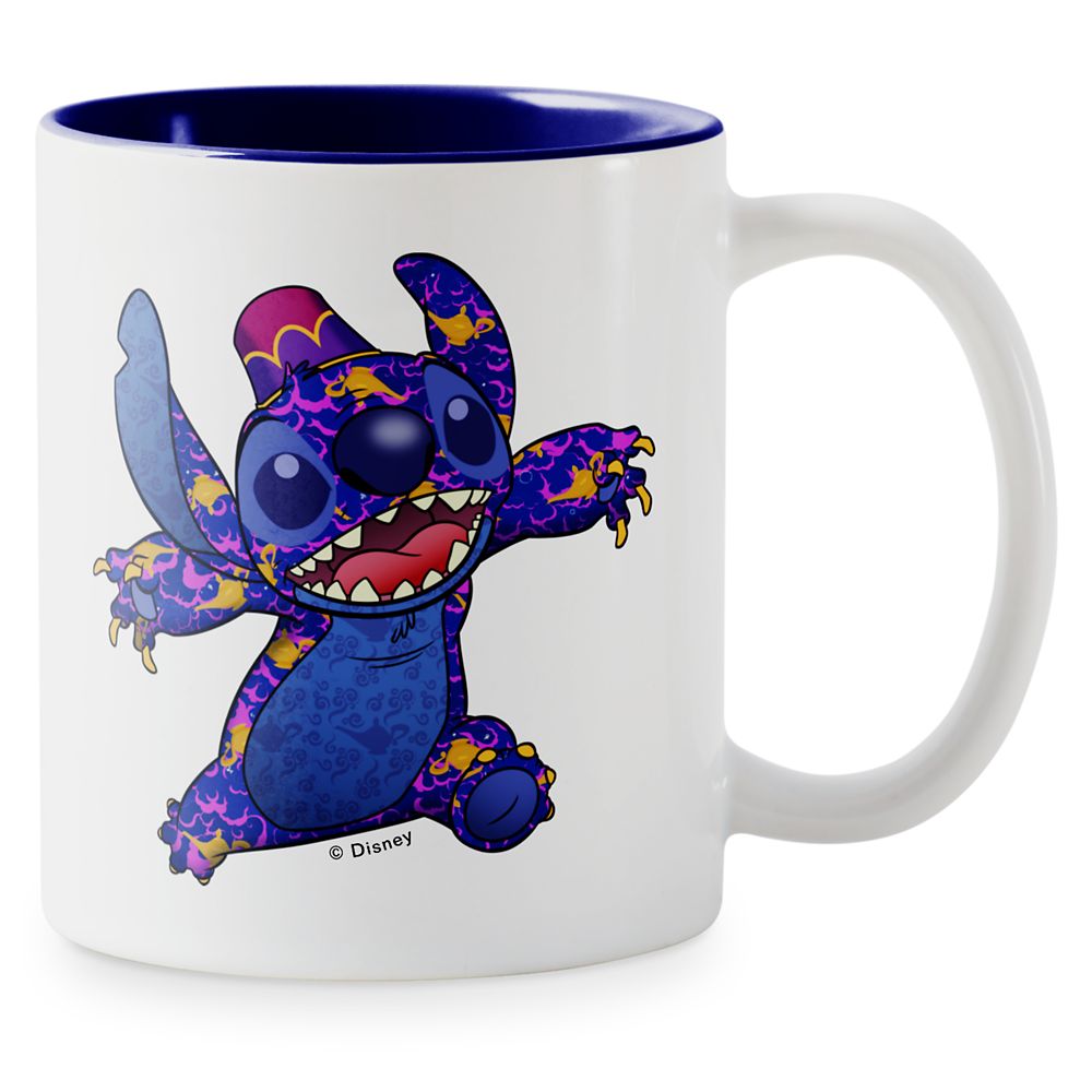 Stitch Crashes Disney Two-Tone Coffee Mug Aladdin Customized