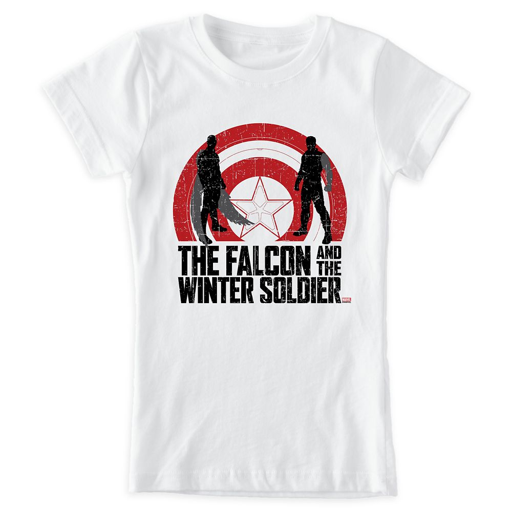 The Falcon and The Winter Soldier Silhouettes T-Shirt for Girls Customized Official shopDisney