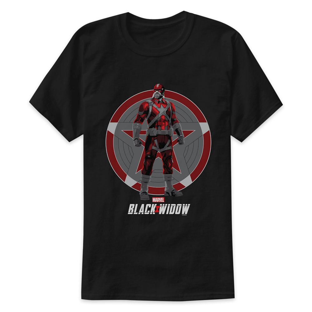 Red Guardian Illustration T-Shirt for Adults  Black Widow  Customized Official shopDisney