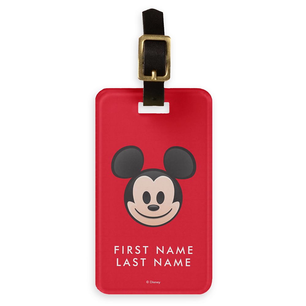 Mickey Mouse Emoji Luggage Tag  Customizable Official shopDisney