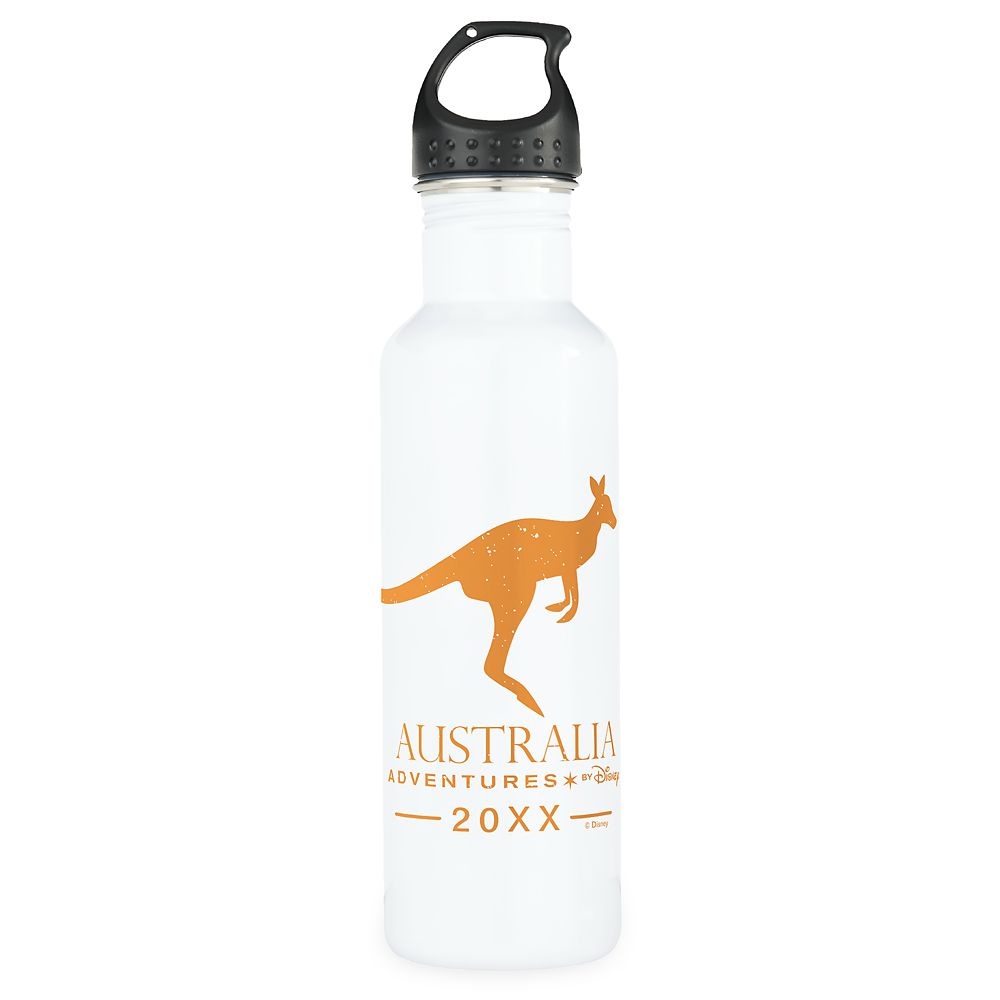 Adventures by Disney Australia Kangaroo Stainless Steel Water Bottle Customizable