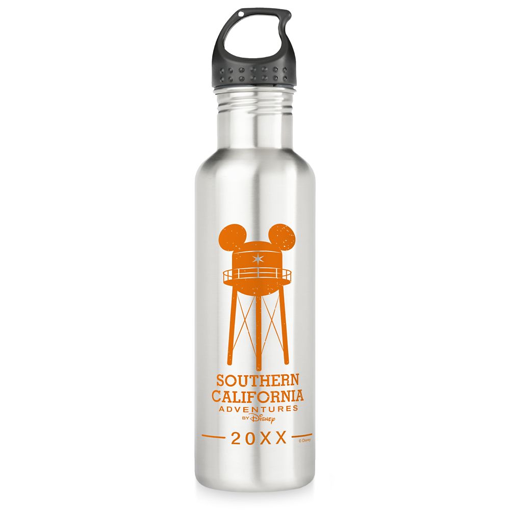 Adventures by Disney Southern California Stainless Steel Water Bottle Customizable