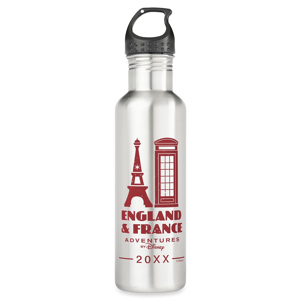 Adventures by Disney England & France Water Bottle Customizable