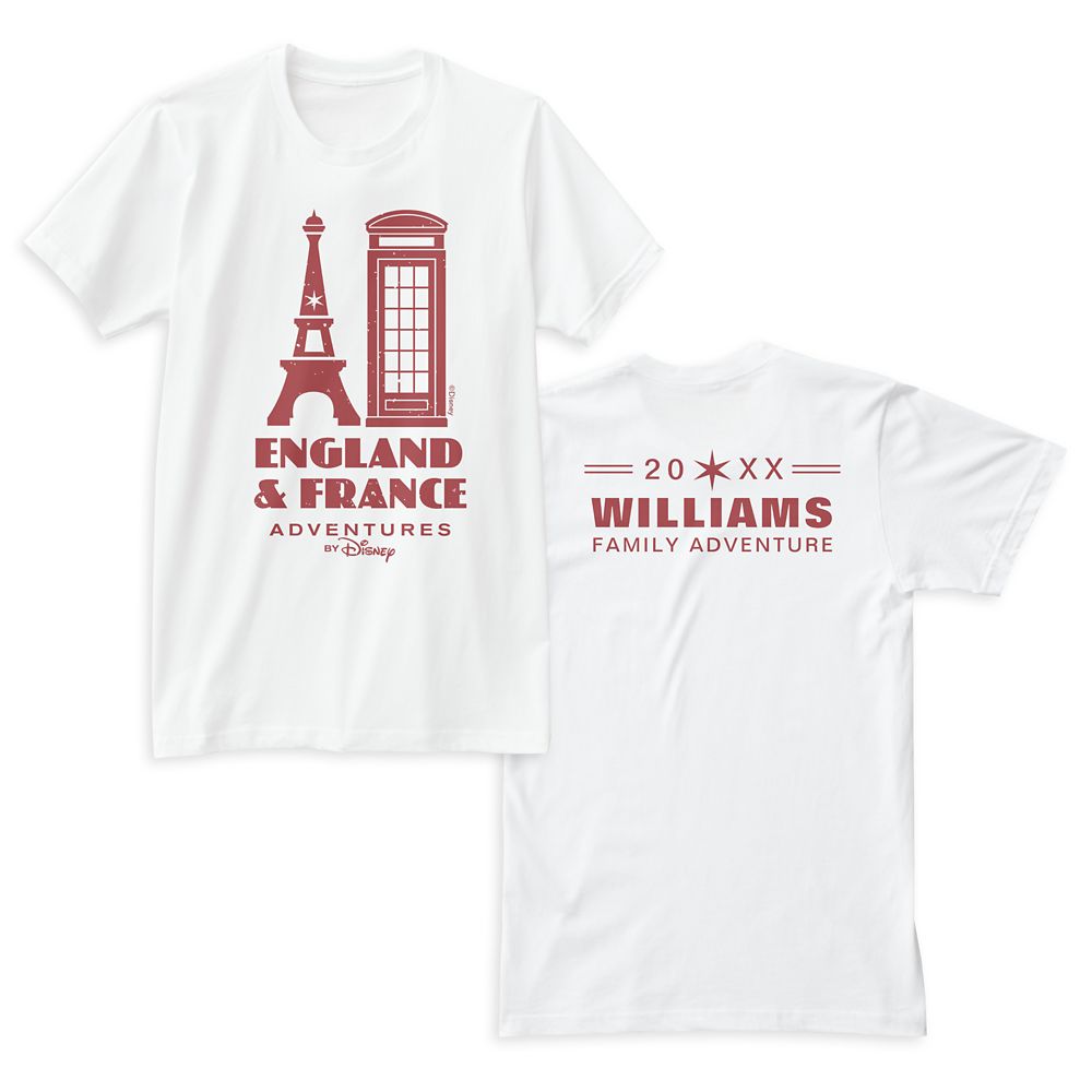 Adventures by Disney England & France Family Tee  Customizable