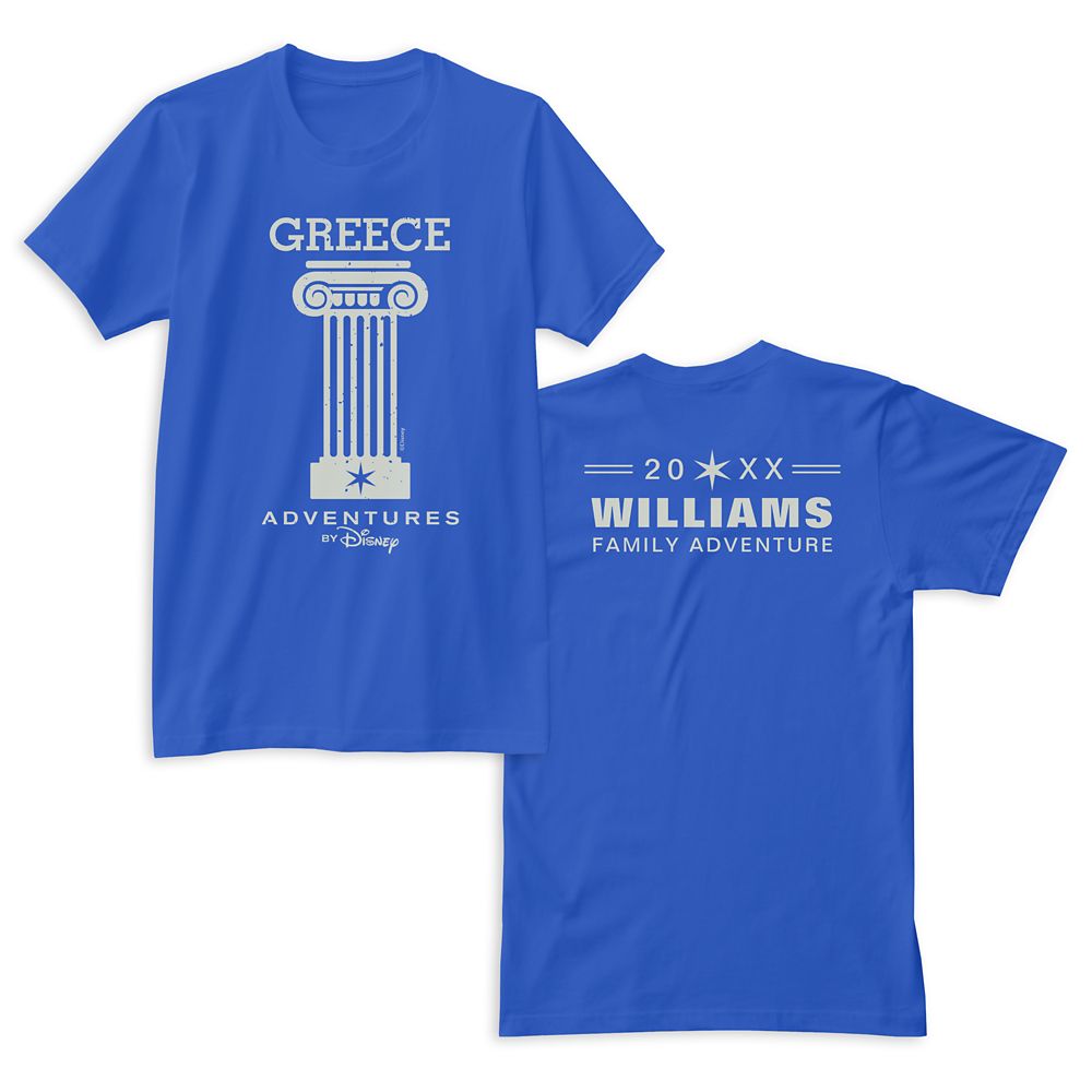 Adventures by Disney Greece Family Tee  Customizable