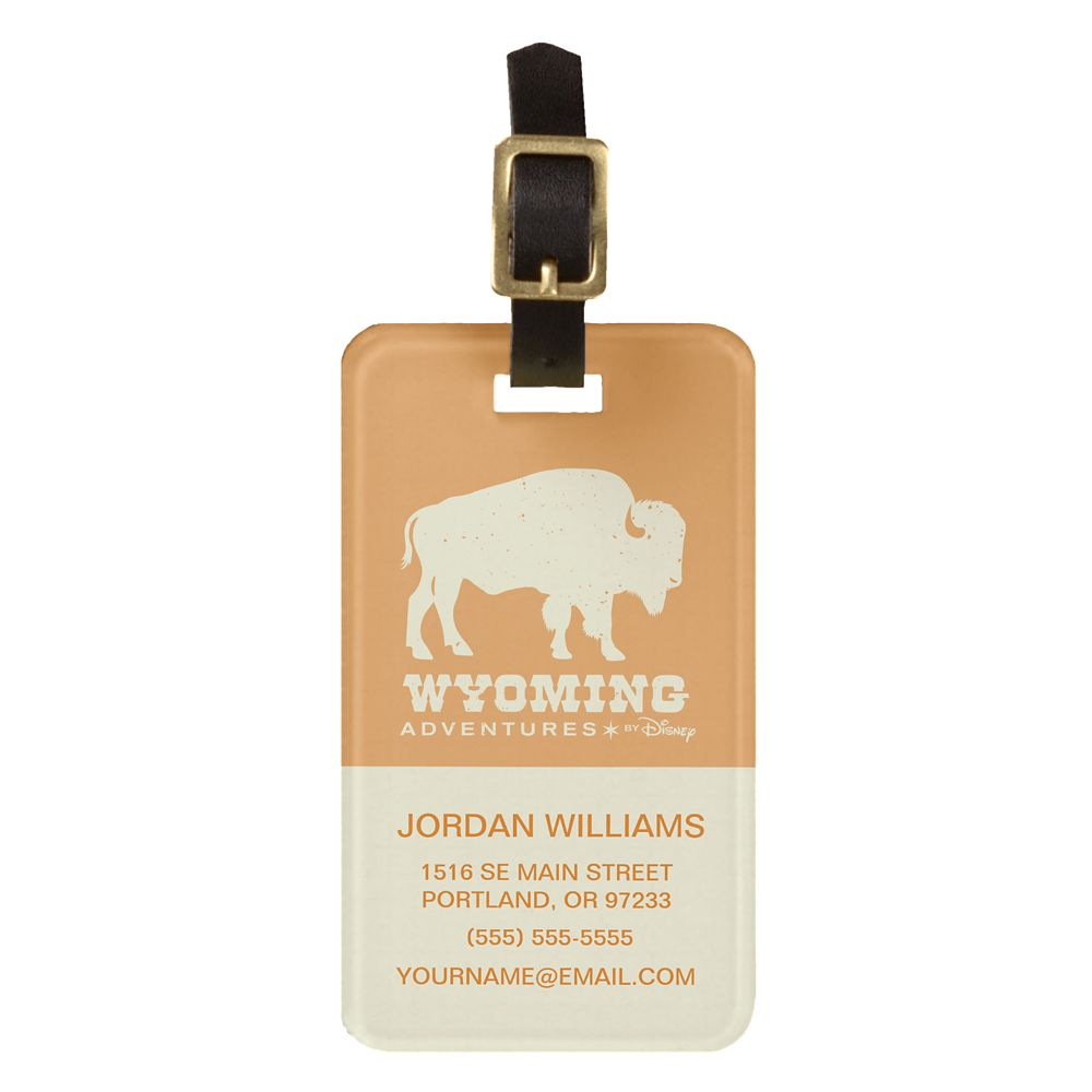 Adventures by Disney Wyoming Luggage Tag  Customizable