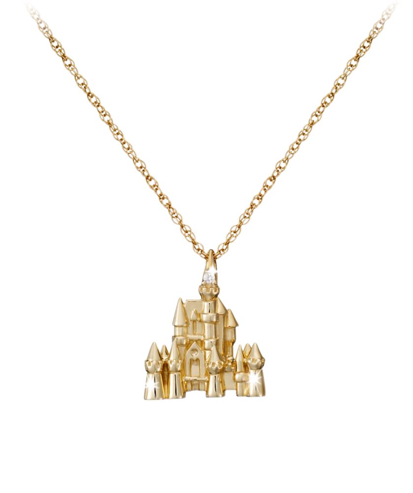 Disney Castle Necklace - 18 Karat Gold and Diamond