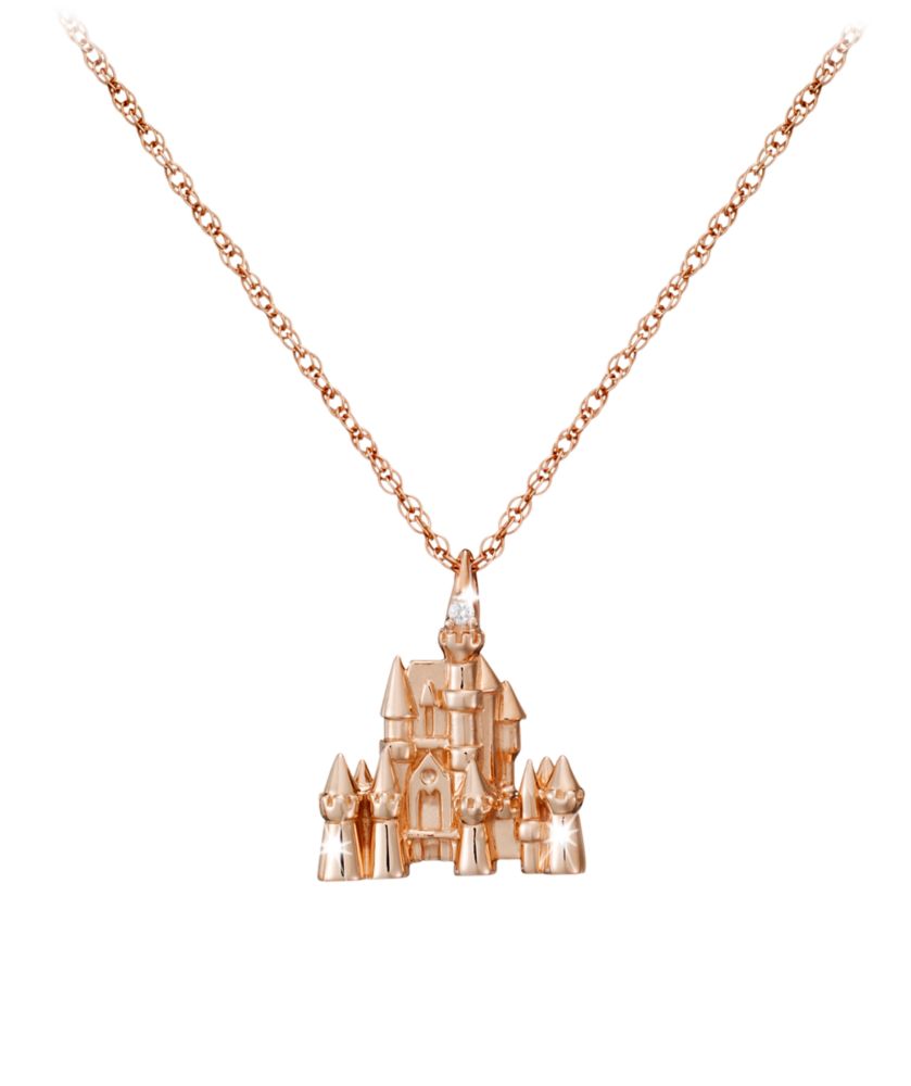 Disney Castle Necklace - 18 Karat Gold and Diamond