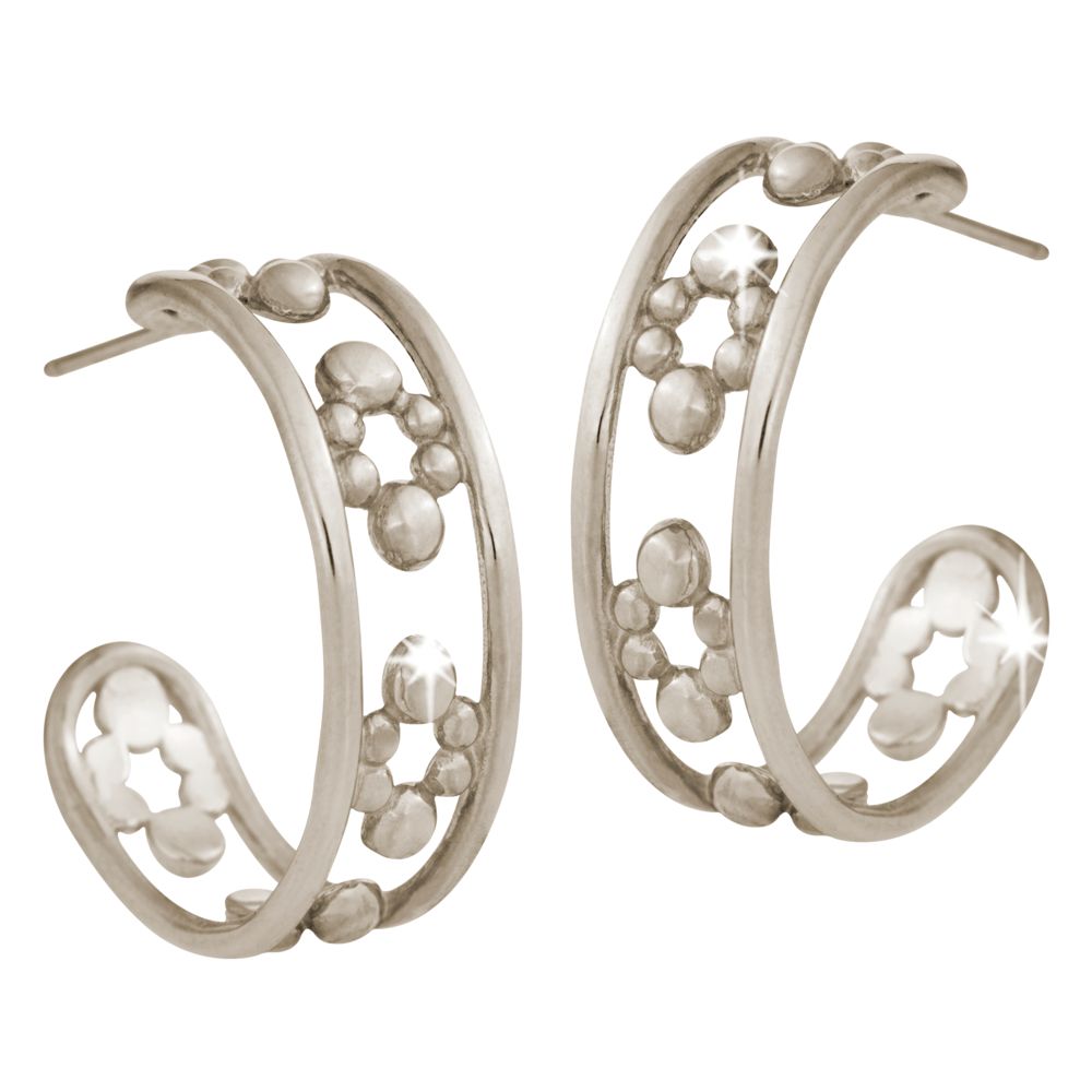 Mickey Mouse Hoop Earrings &ndash; 14K