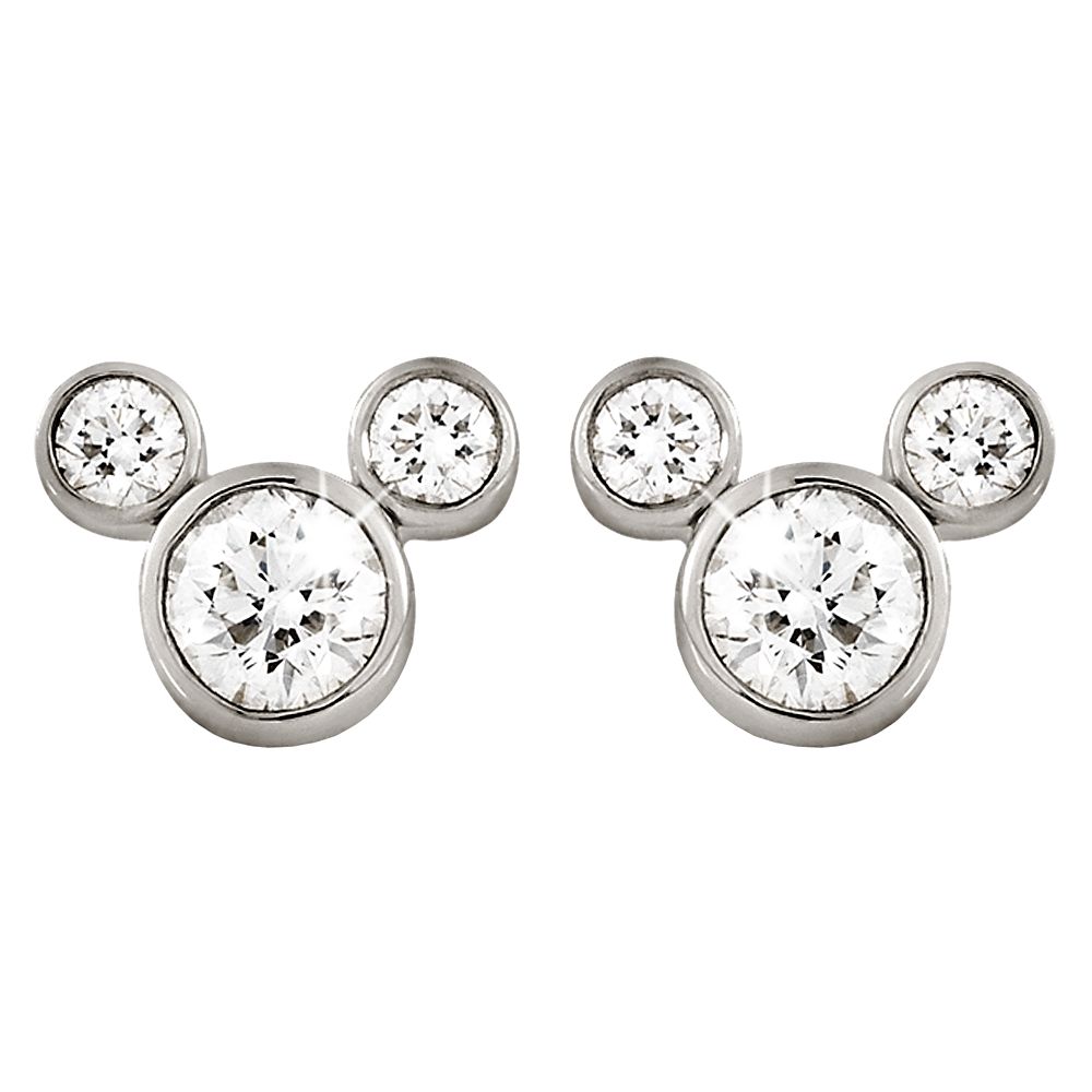 Mickey Mouse Diamond Earrings  Large Official shopDisney