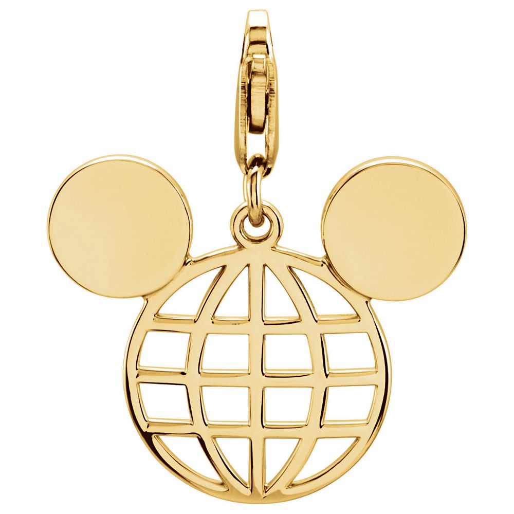 Mickey Mouse Globe Icon Charm Official shopDisney