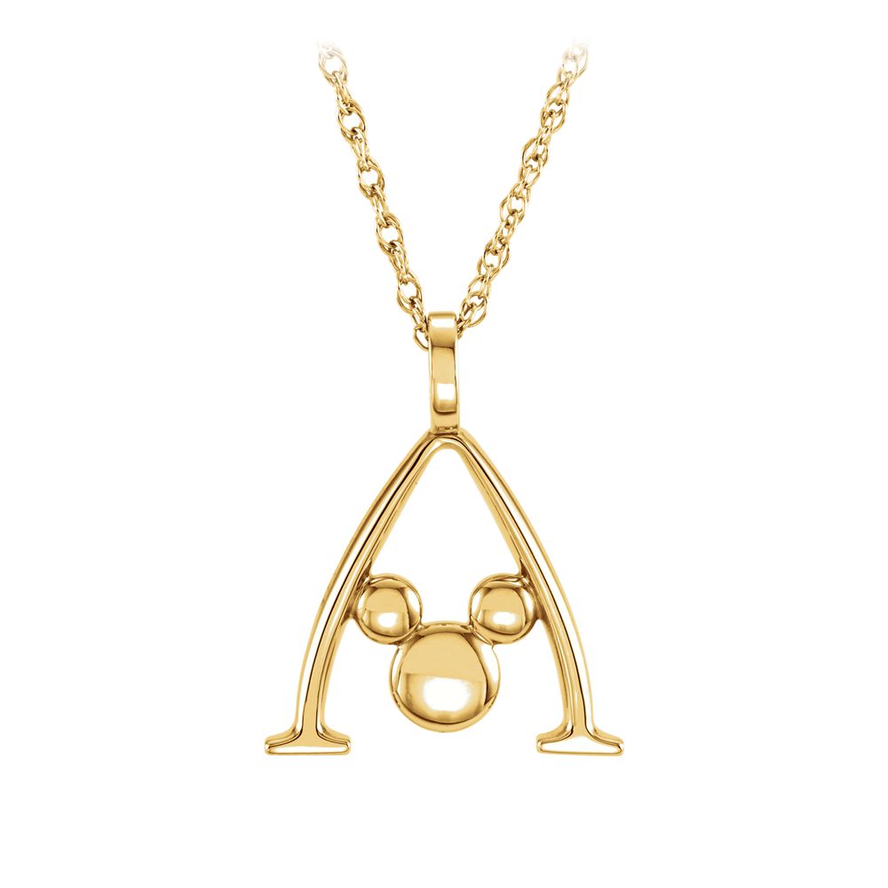 Mickey Mouse Gold Necklace &ndash; Aulani, A Disney Resort & Spa