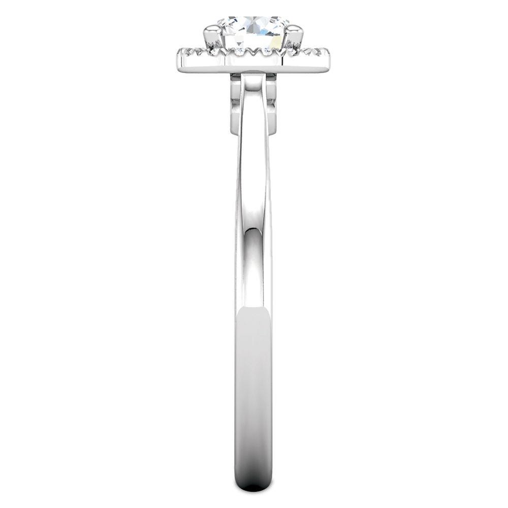 Mickey Mouse Fairy Tale Halo Diamond Engagement Ring