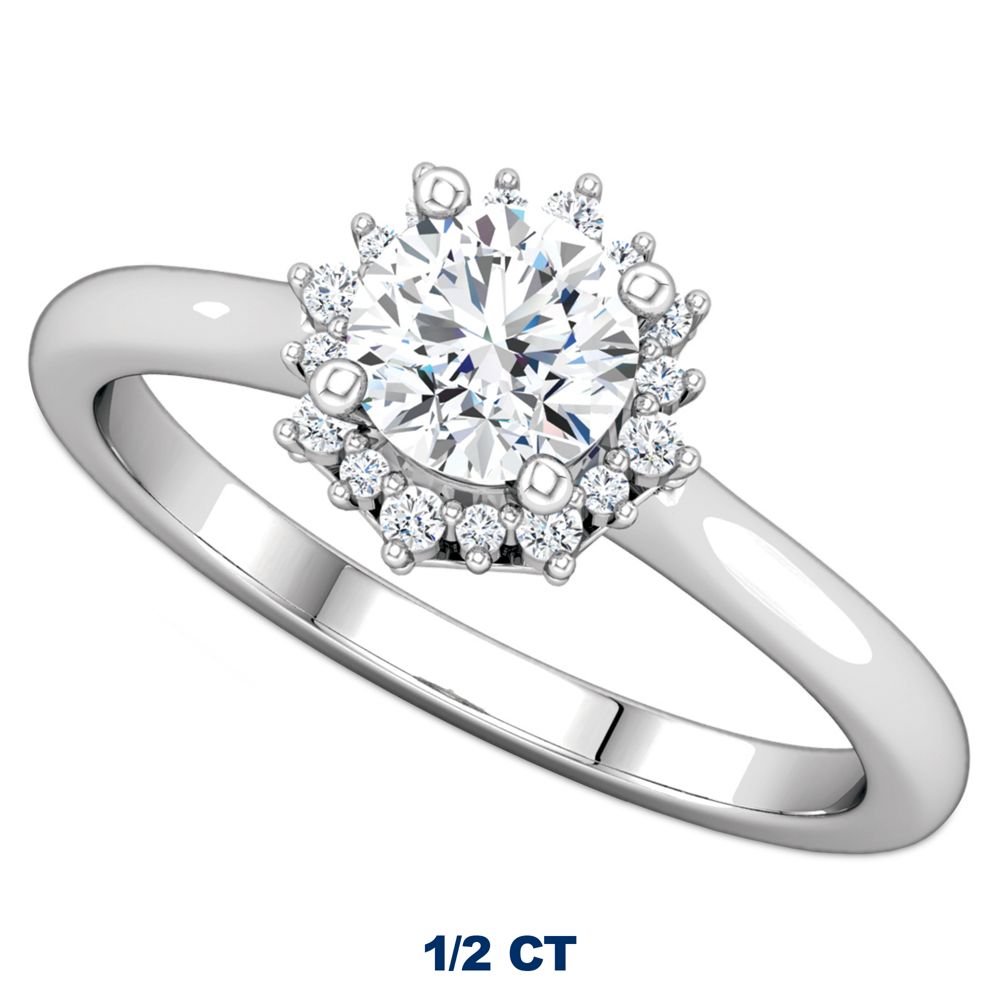 Disney Crown Fairy Tale Diamond Engagement Ring