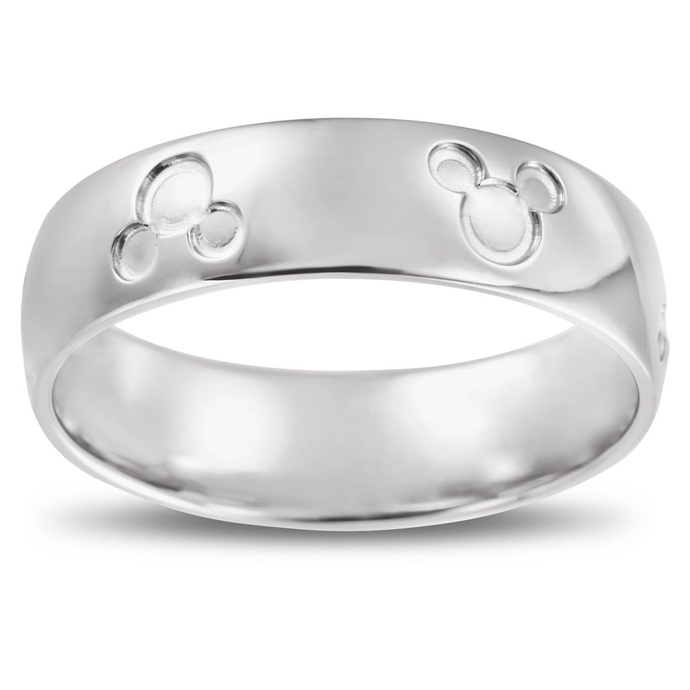 Mickey Mouse Icon Fairy Tale Wedding Band White Gold Official shopDisney