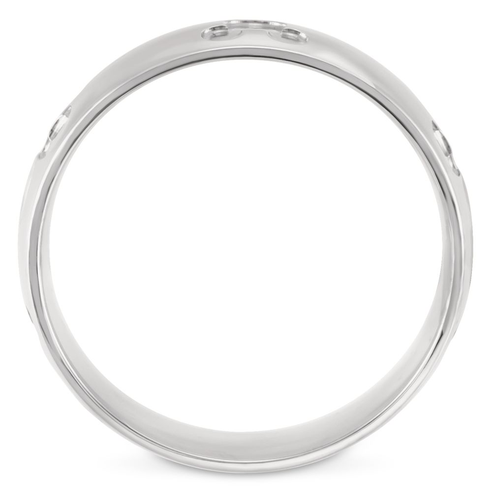 Mickey Mouse Icon Fairy Tale Wedding Band &ndash; White Gold