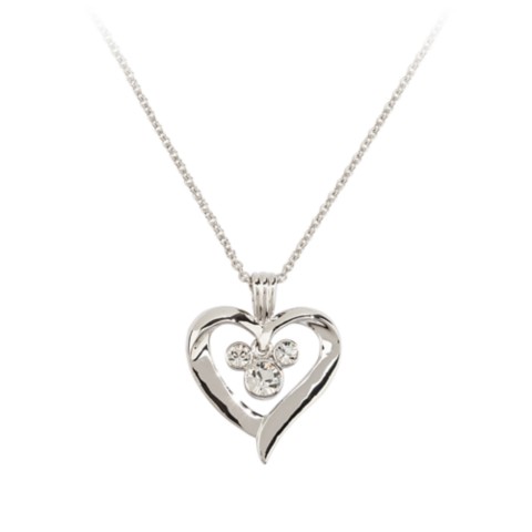 Arribas Brothers Mickey Mouse Icon and Heart Necklace by Arribas