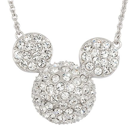 Mickey Mouse Icon Necklace by Arribas &ndash; Large Domed
